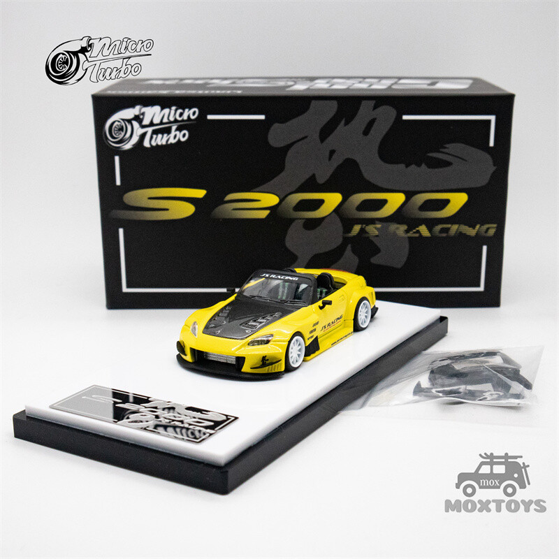 1:64 Micro Turbo S2000 Spoon Black Knight Show Special Diecast Model Car