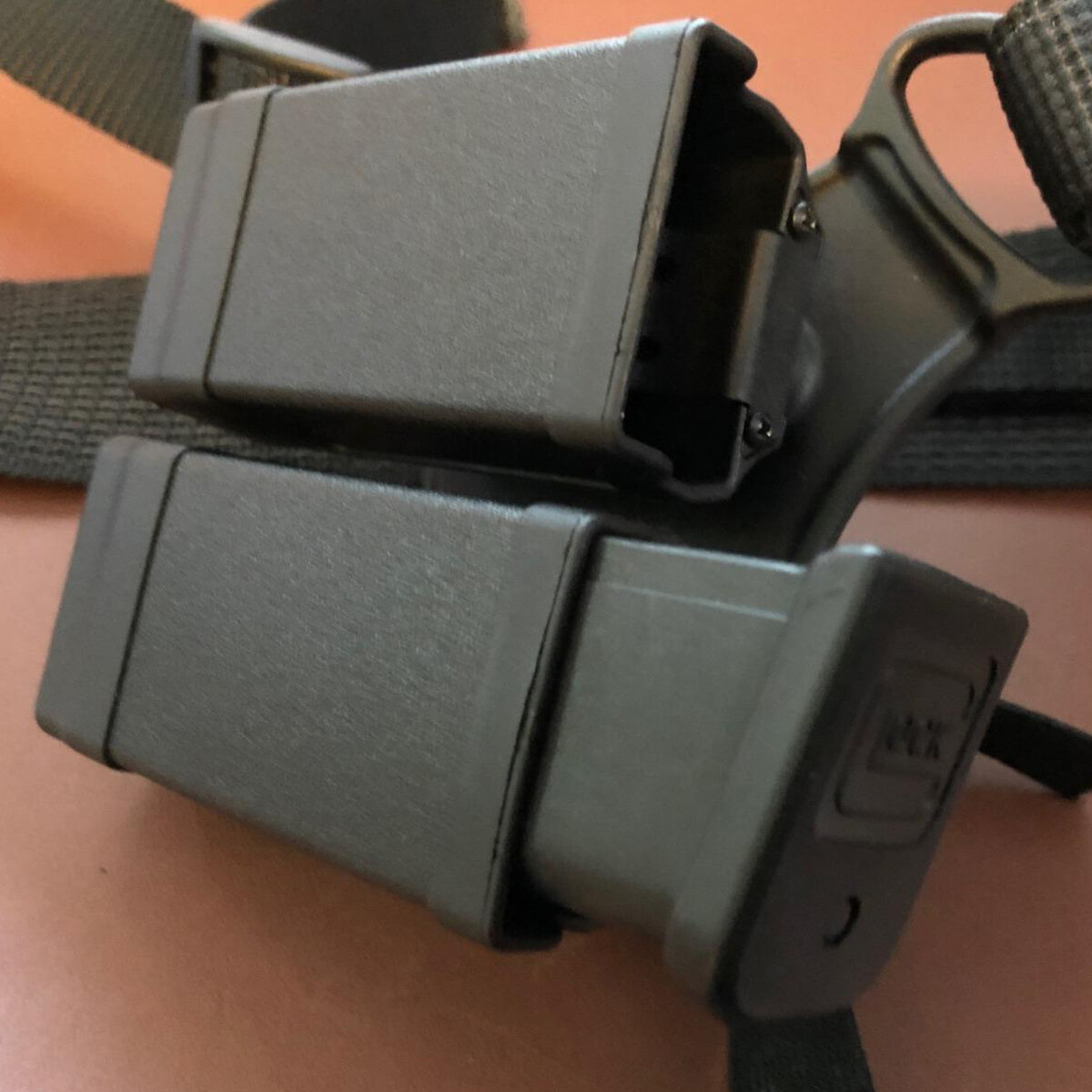 Tactical Double Stack Magazine Holster Mag Holder for Glock 9mm To .45 Caliber-image