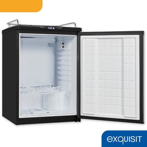 Exquisit Bierkühler 163 l Zapfvorrichtung Gitterablagen 42 dB BK160-HE-300G inox - Bild 5 von 8