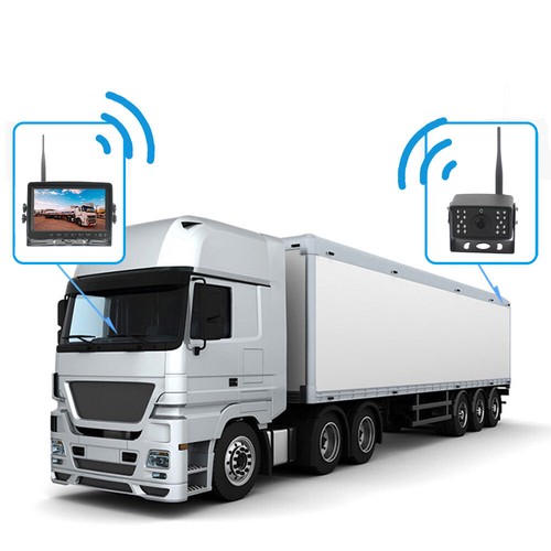 7" Wireless Rear View Kit HD LCD Monitor+Reverse Camera Car Truck Caravan VAN RV - Picture 3 of 12