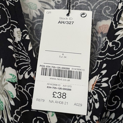 Next Floral Playsuit Size UK 6 Women’s Black Mix New With Tags BNWT Summer - Picture 5 of 7