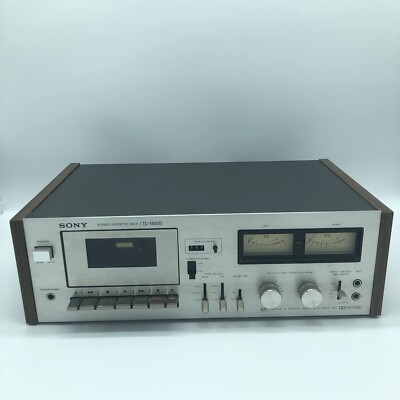 Vintage Sony Stereo Cassette Deck Tape Player Radio TC-188SD