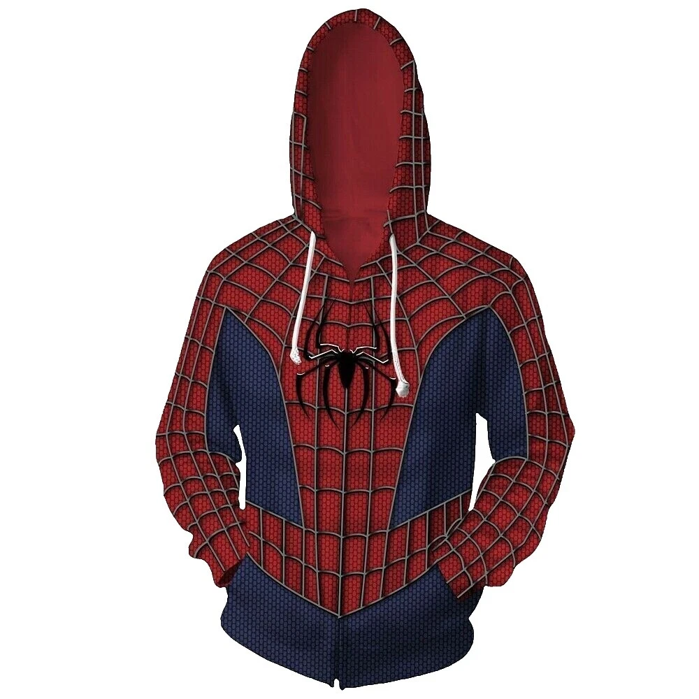Disfraces Unisex Spiderman con Capucha Poliéster