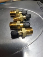 [x4] 1/4" NPT MPT Brass Air Compressor Tank Fill Valve Schrader NEW Nbx13