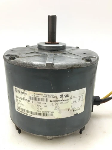 GE 5KCP39FGS071S Condenser FAN MOTOR 1/4 HP 230V HC39GE236A 1100RPM used #MB723