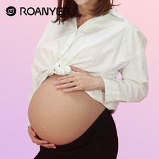 Roanyer Large Size Silicone Fake Pregnant Belly Actor Prop for Cosplay Defects