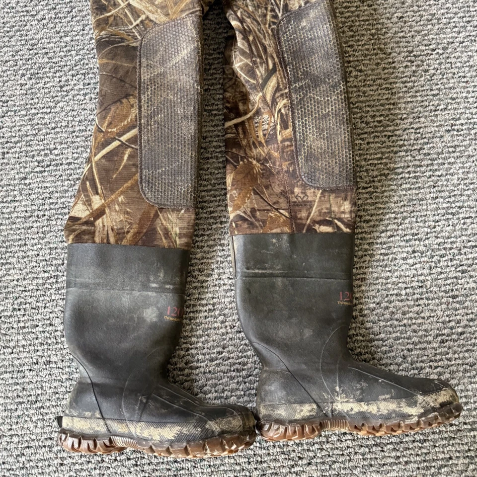 Cabela’s Northern Flight Chest Waders Mens 8R Outdoor Fishing Steel Shank Boots - Image 2 of 4