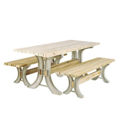 Picnic Table Bench Frames Brackets Kit Heavy Duty Structural Resin