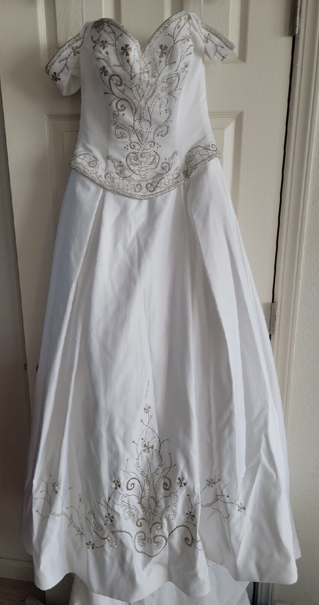 wedding dresses with silver accents 16 Best Silver Wedding Dresses