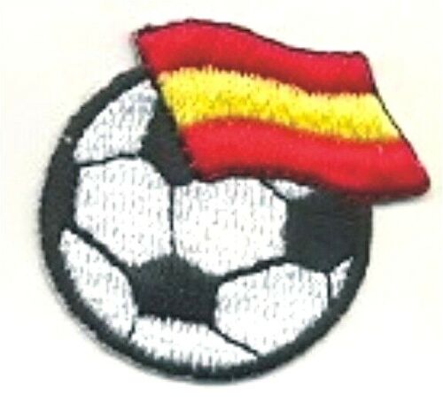 1 1/2" Soccer Football Spain España Fútbol Bandera Flag Embroidery Patch