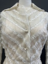 Vintage Lace Ivory Formal Long Dress