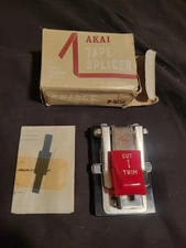 AKAI AS-3 Tape Splicer with Original Box & Instructions Vintage  Made In Japan