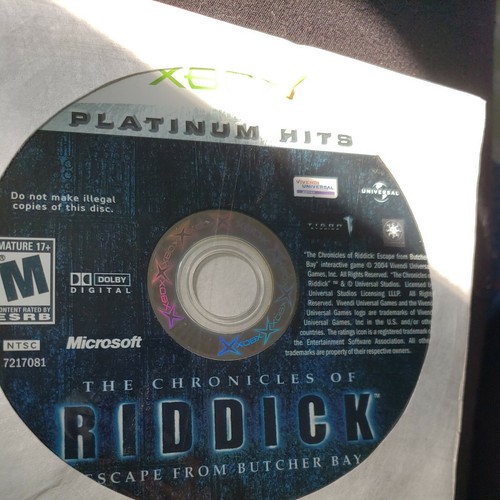 XBox The Chronicles Of Riddick Disc - Picture 2 of 4