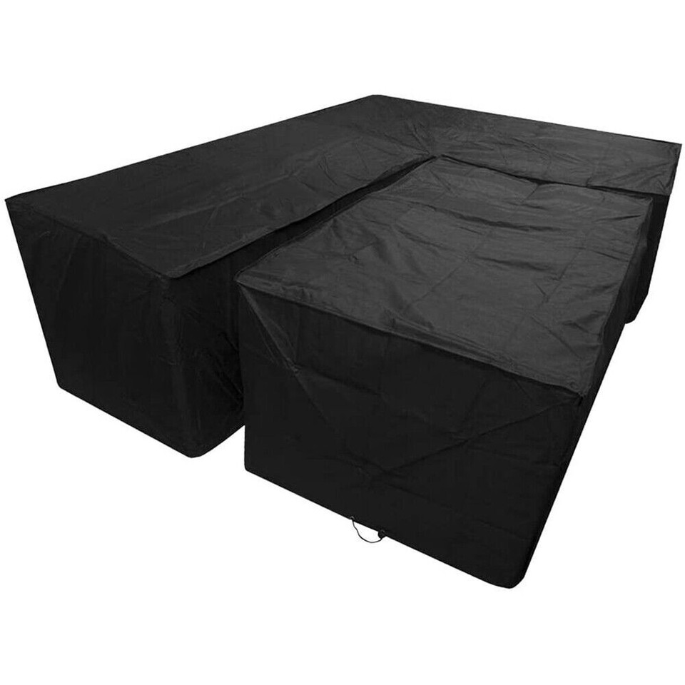 L Shape Corner Garden Rattan Sofa Cover Furniture Protector Outdoor