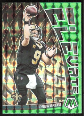 2023 7747B Panini Mosaic Elevate Green PRIZM Drew Brees New Orleans Saints #E-DB