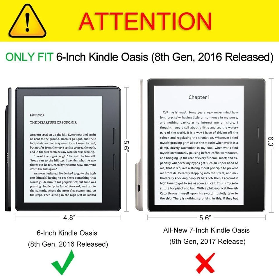 [3 Pack] Screen Protector for 6" Amazon Kindle Oasis (8th Gen, 2016 Released) - Image 2 of 3