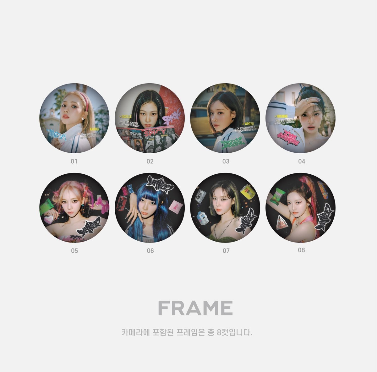 aespa MY WORLD OFFICIAL MD GOODS TOY CAMERA + PHOTO CARD