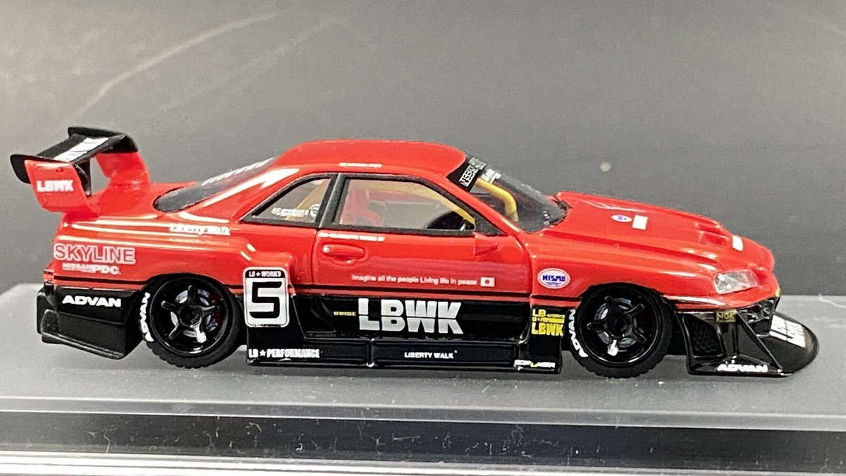 1998 99 Nissan Skyline R34 LBWK Super Silhouette 1:64 Rar