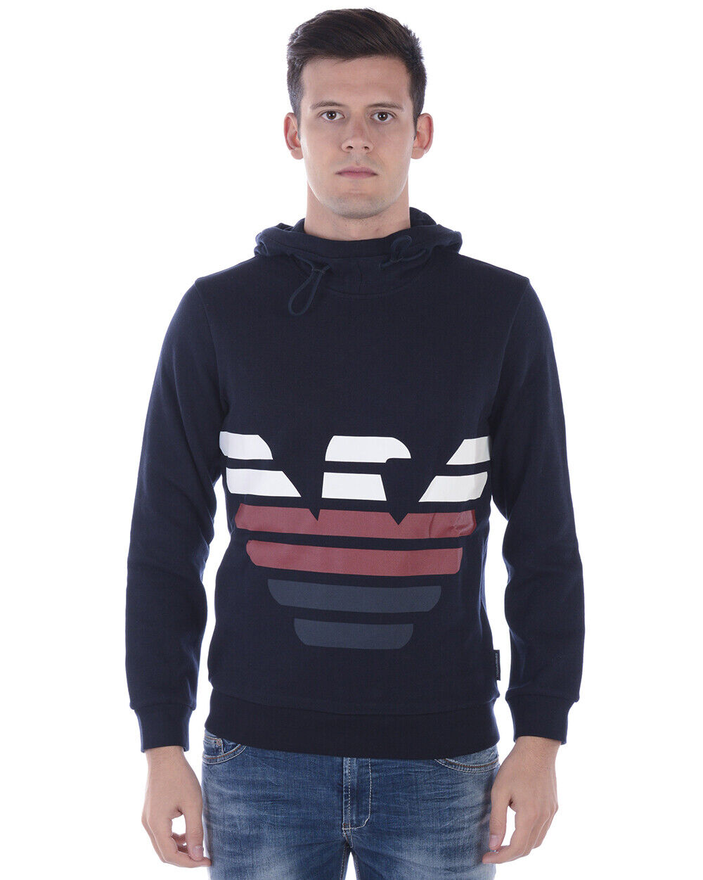 Толстовка Emporio Armani Hoodie Man Blue 6Z1MC21J14Z 922 Sz3XL с капюшоном от Emporio Armani СДЕЛАЙТЕ ПРЕДЛОЖЕНИЕ 45390₽