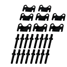 For SBC Small Block Chevy Push Rod Guide Plates And 3/8" Rocker Arm Studs Kit