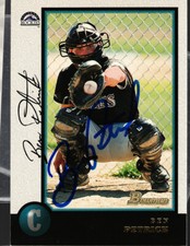 Ben Petrick auto 1998 Bowman card bb1379