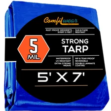 COMFITWEAR Strong Heavy Duty Tarp Cover Reinforced Grommet Multi-Use Pool Cover