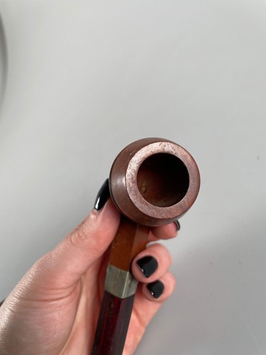 KBB Blue Line Bakelite Pipe Nickle Silver, Unsmoked - Picture 3 of 3