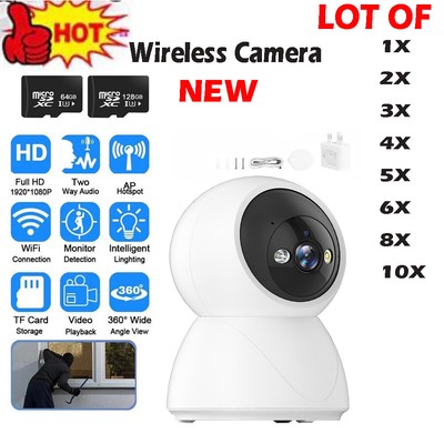  LOT OF 1-10Pack Wireless Indoor Home Security IP Camera Pan-tilt Baby Dog Cat