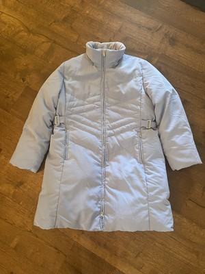 Vintage Centigrade Outerwear Down Quilted Puffer Long Coat Jacket blue Large