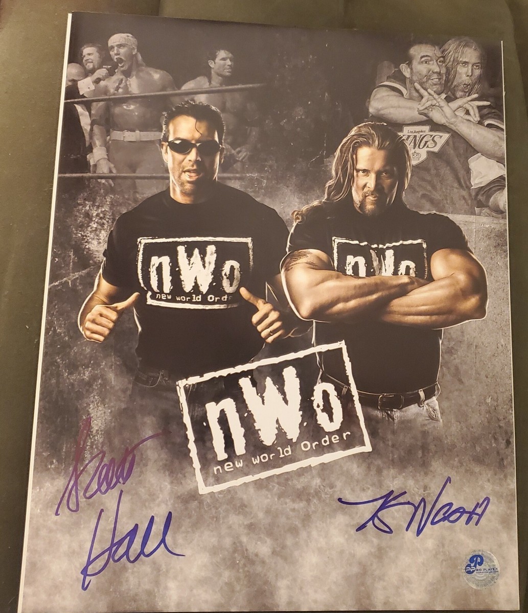 Razor Ramon Scott Hall Kevin Nash Autographed Framed NWO WWE WWF