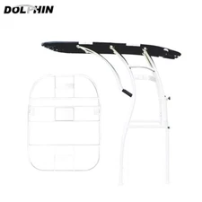 Dolphin Pro3 Center Console Boat Extreme Heavy Duty T Top W/5 Solid Plates White