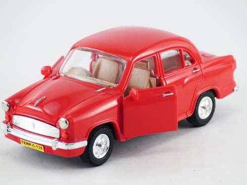 India Ambassador Car Modified Taxi -Pull Back Child Game Gift Toys Decoration - Picture 2 of 5