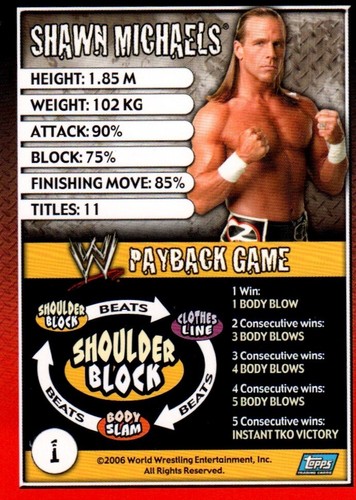 WWE WWE RAW Topps UK 2006 Payback Wrestling trading Cards Pack Fresh - Pick One - Picture 3 of 203