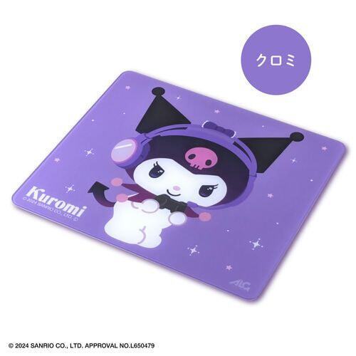 ALLONE Gaming Glass Mouse Pad #Unipo Sanrio Kuromi 350x300 from Japan - Picture 2 of 5