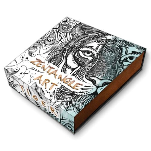 TIGER ZENTANGLE ART - 2021 $5 2 oz Pure Silver High Relief Coin - Niue POLAND - Picture 3 of 4