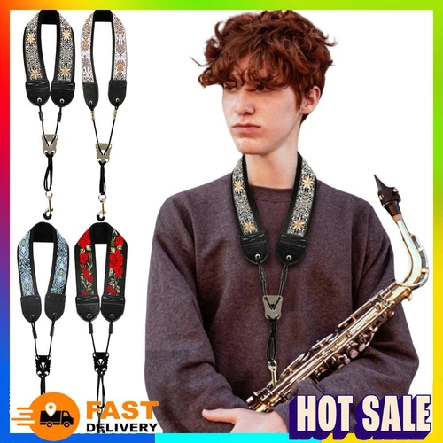 Universal Sax Neck Strap with Hook Clasp Sax Neck Harness for Alto Tenor Soprano