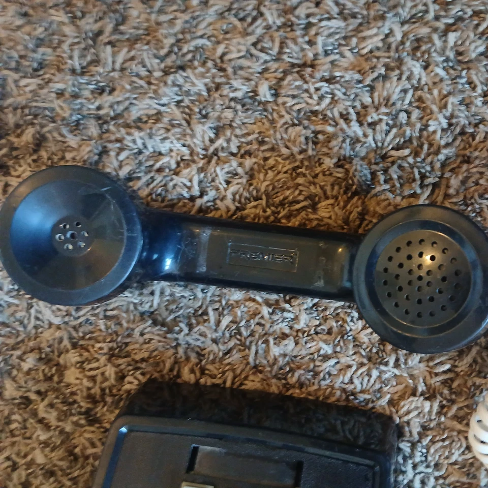 Teléfono de Escritorio Premier 250000-VBA-20M Vintage Negro Retro Hecho en EE. UU. FUNCIONA Foto 2 de 4