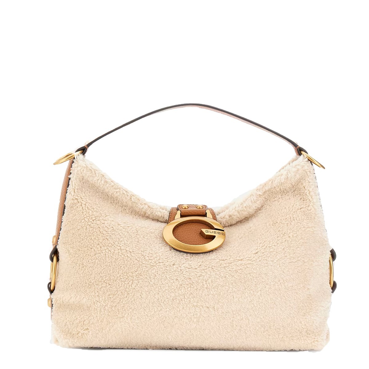 GUESS BORSA DONNA CAMDEN SHOULDER BAG NATURAL COGNAC HWWB93 225