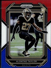 2022 Panini Prizm #392 Alontae Taylor Red White and Blue