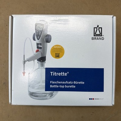 NEW ! BrandTECH Titrette Electronic Bottletop Titrator w/o RS232, 50ml, 4760161