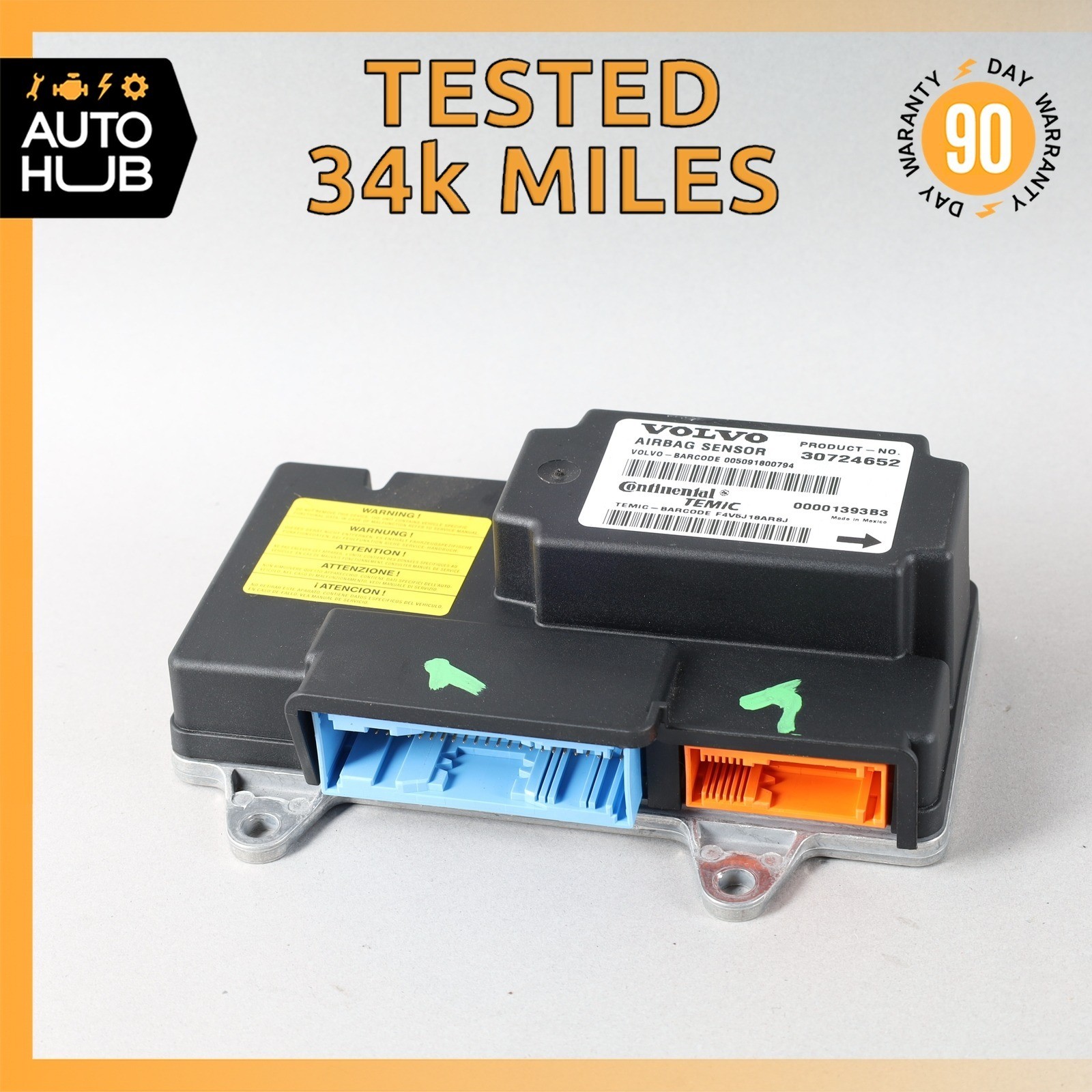 05-07 Aston Martin DB9 Safety Bag Sensor SRS Control Module 4G433710259 OEM 34k
