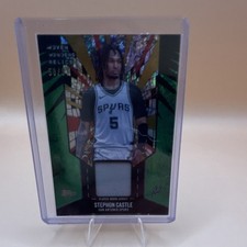 Topps Woven Wonders Relics 2025-26 Stephon Castle WW-SC Spurs Memorabilia 58/99
