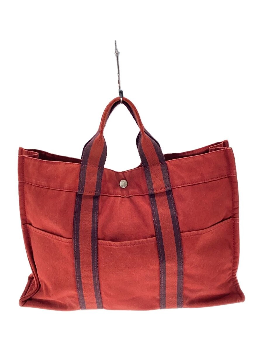 HERMES Fool Tote MM in Black Leather with Gold Accents  