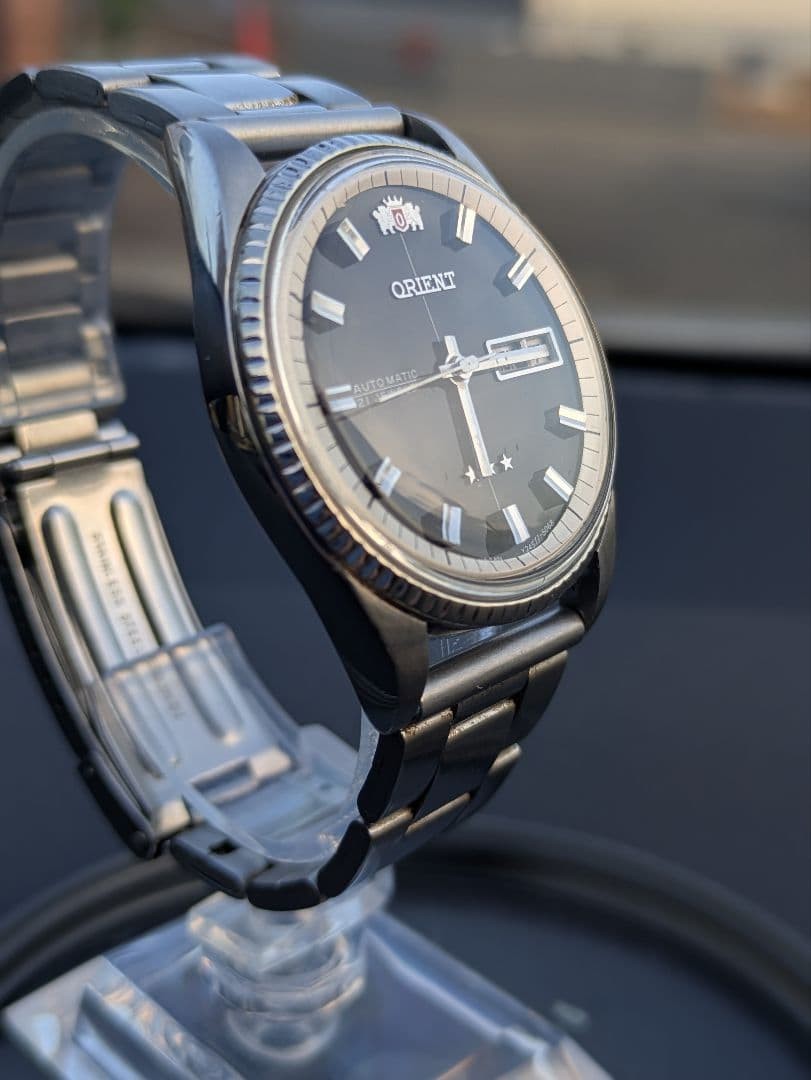 ORIENT Automatic Watch Black Dial From Japan Vint… - image 12