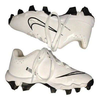 Nike Hyperdiamond 4 Keystone Molded Softball Cleats Kids Size 13C White Black
