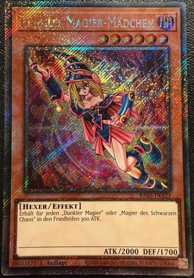 Yugioh Dunkles Magier-Mädchen RA03-DE123(V1) Plat. Secret Rare 1.Auflage Deutsch