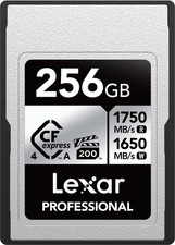 Lexar 256GB Professional CFexpress Type A Silver 4.0 Memory Card, for Photogr...