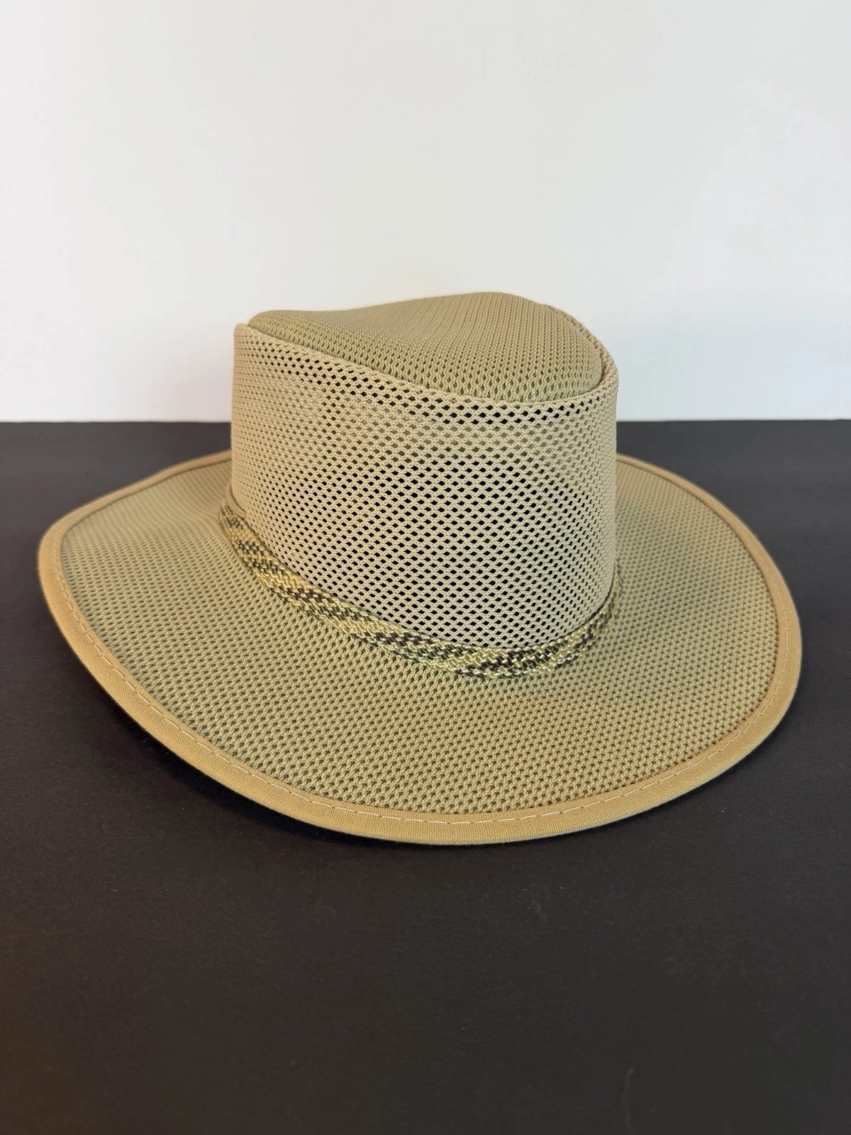 Head N’ Home Monterey Bay Cabana sun hat NWT Ivory Medium 7 1/8 Packable
