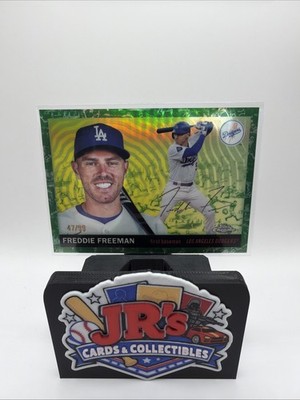 2025 Topps Chrome Platinum Freddie Freeman /99 Green Vibrations #79 LAD Dodgers