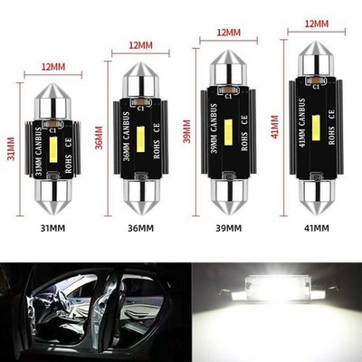Superhelle 1860 SMD LED, 31-41mm für Kofferraums- & Stufenbeleuchtung, 3-Chip